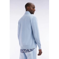 Cardigan zippé en coton nid d'abeille EDEN PARK