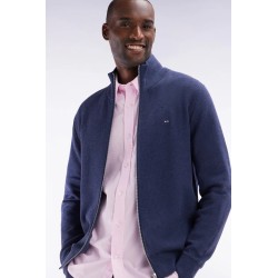 Cardigan zippé en coton nid d'abeille EDEN PARK