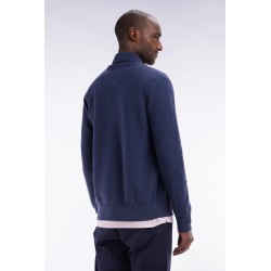 Cardigan zippé en coton nid d'abeille EDEN PARK