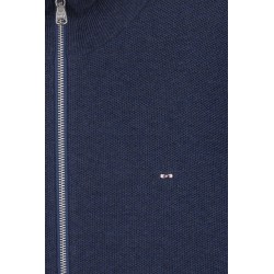 Cardigan zippé en coton nid d'abeille EDEN PARK