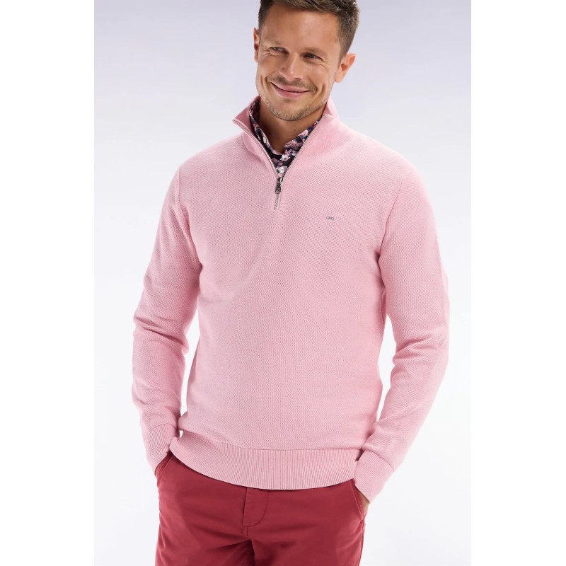 Pull col camionneur en coton nid d'abeille EDEN PARK