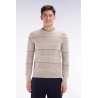 Pull col rond cerclé en coton EDEN PARK