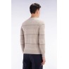 Pull col rond cerclé en coton EDEN PARK