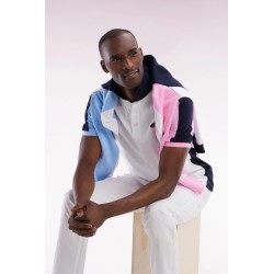 Polo à manches courtes colorblock en coton EDEN PARK