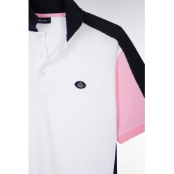 Polo à manches courtes colorblock en coton EDEN PARK