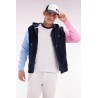 Sweatshirt zippé en molleton coton colorblock EDEN PARK