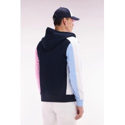Sweatshirt zippé en molleton coton colorblock EDEN PARK