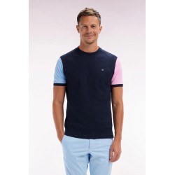 T-shirt colorblock brodé en coton EDEN PARK