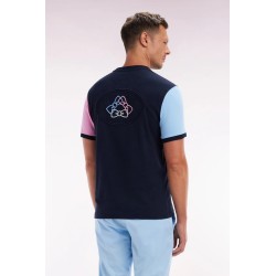T-shirt colorblock brodé en coton EDEN PARK