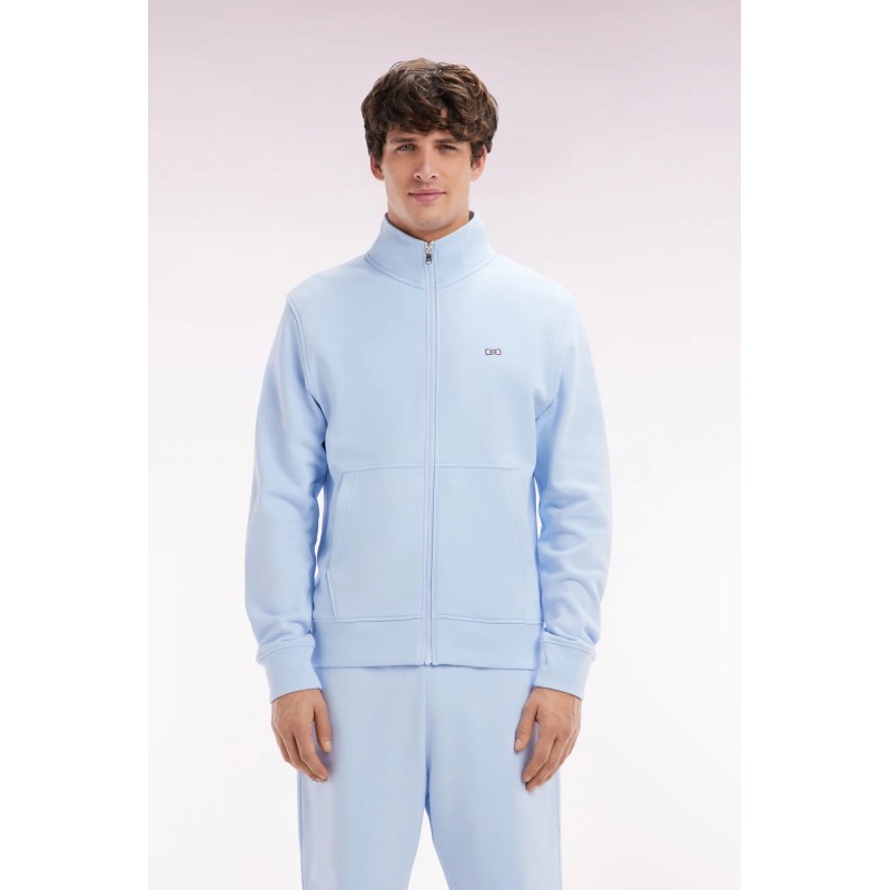 Sweatshirt zippé en coton EDEN PARK