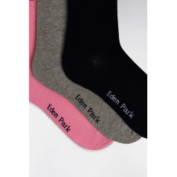 Lot de 3 paires de chaussettes en coton stretch mélangé EDEN PARK