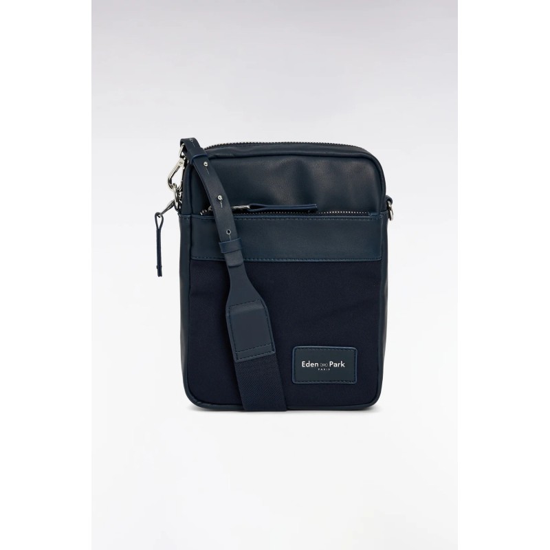 Sac besace toile et cuir EDEN PARK