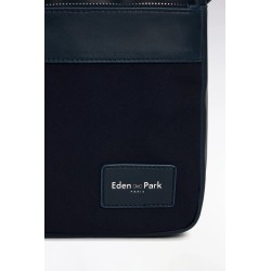 Sac besace toile et cuir EDEN PARK