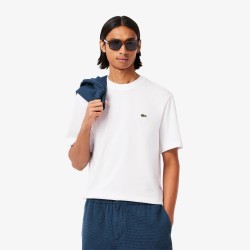 T-shirt col rond en coton LACOSTE