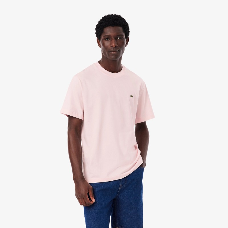 T-shirt col rond en coton LACOSTE