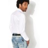 Chemise slim en jersey de coton unie DESOTO