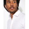 Chemise slim en jersey de coton unie DESOTO