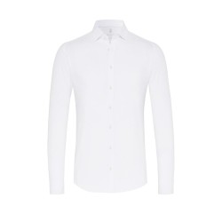 Chemise slim en jersey de coton unie DESOTO