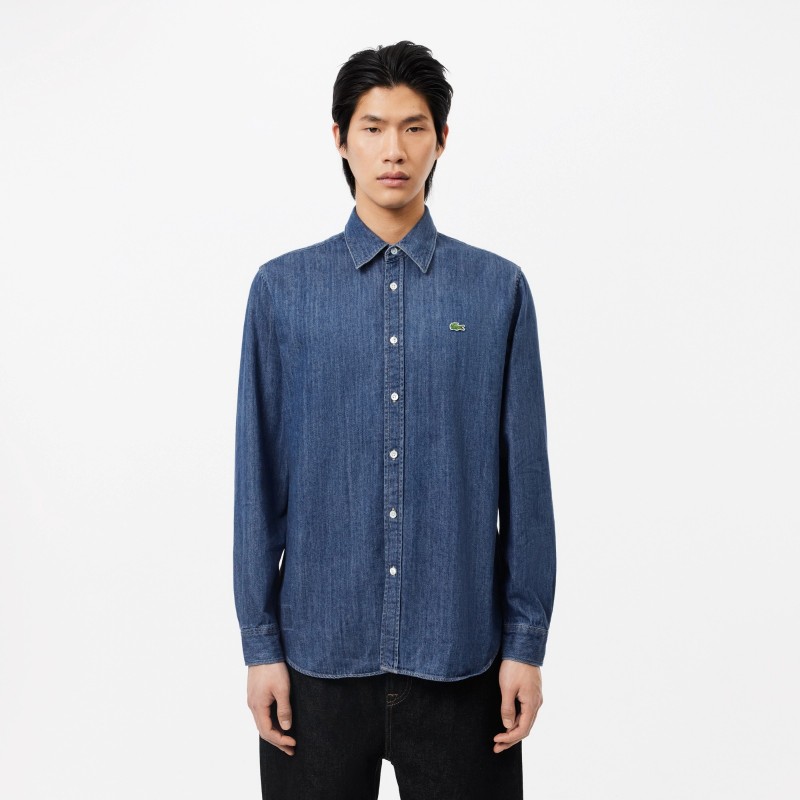 Chemise regular fit denim LACOSTE