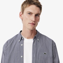Chemise regular fit coton à carreaux LACOSTE