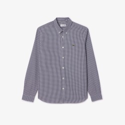 Chemise regular fit coton à carreaux LACOSTE