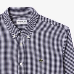 Chemise regular fit coton à carreaux LACOSTE