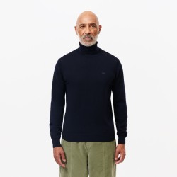 Pull en laine mérinos col roulé LACOSTE