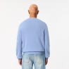 Pull en laine cardée col rond LACOSTE