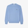 Pull en laine cardée col rond LACOSTE