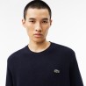 Pull en laine cardée col rond LACOSTE