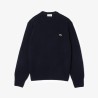 Pull en laine cardée col rond LACOSTE