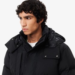 Doudoune à capuche mi-longue déperlante LACOSTE
