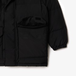 Doudoune à capuche mi-longue déperlante LACOSTE