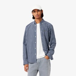 Chemise regular fit à carreaux popeline LACOSTE