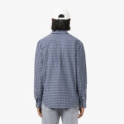 Chemise regular fit à carreaux popeline LACOSTE