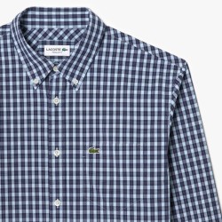 Chemise regular fit à carreaux popeline LACOSTE