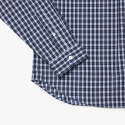 Chemise regular fit à carreaux popeline LACOSTE