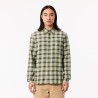 Chemise regular fit en flanelle coton en laine LACOSTE