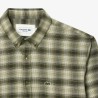Chemise regular fit en flanelle coton en laine LACOSTE