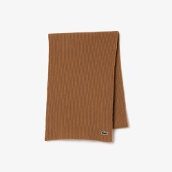 Écharpe laine côtelée LACOSTE