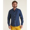 Chemise slim en coton flanelle à Coudières VICOMTE A.
