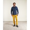 Chemise slim en coton flanelle à Coudières VICOMTE A.