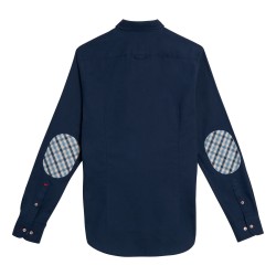Chemise slim en coton flanelle à Coudières VICOMTE A.