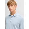 Pull en jersey de coton avec col polo BOSS