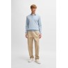 Pull en jersey de coton avec col polo BOSS