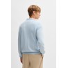 Pull en jersey de coton avec col polo BOSS