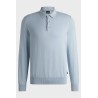 Pull en jersey de coton avec col polo BOSS