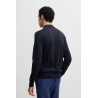 Pull en jersey de coton avec col polo BOSS