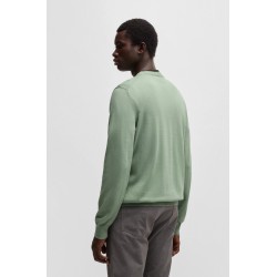 Pull en coton à logo brodé BOSS
