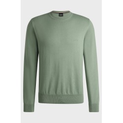 Pull en coton à logo brodé BOSS